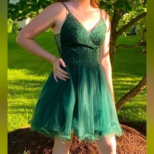 Junior’s Size medium hunter green dress